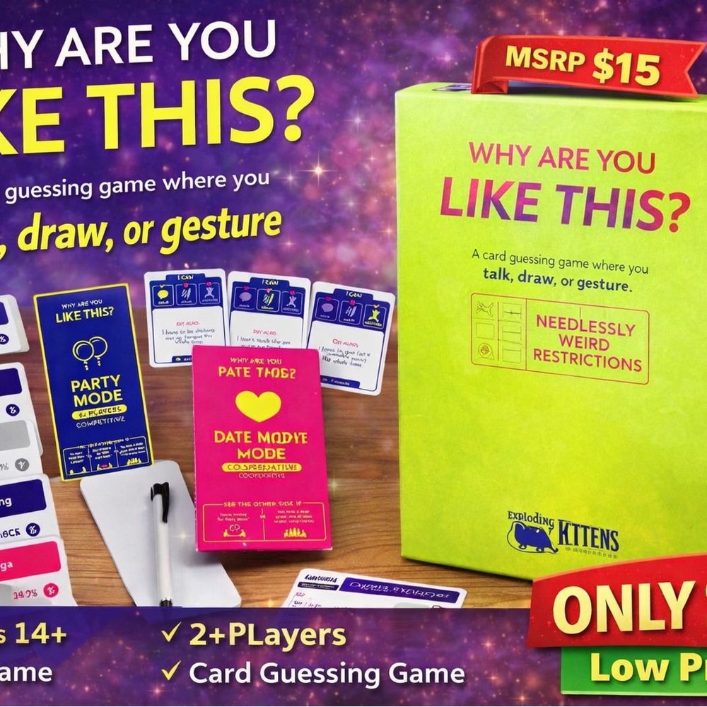 "Why Are You Like This?" Card Game - Neon Green